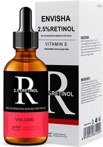 Actieve Retinol Serum |  Met Vitamine E & Hyaluronzuur | Anti Aging | Anti Rimpel | Tegen Mee-eters en Grove Poriën |Tegen Pigmentvlekken | Celvernieuwing |  30 ml