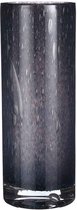 Vase Cylindre Estelle Mica Decorations - H31 x Ø11,5 cm - Verre recyclé - Bleu foncé