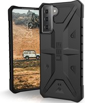 UAG - Pathfinder backcover hoes - Samsung Galaxy S21 Plus - Zwart + Lunso Tempered Glass