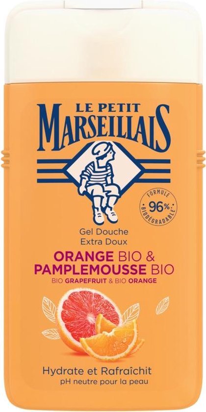 Le Petit Marseillais BIO Pompelmoes & BIO Sinaasappel Douchegel 250 ml bol.com