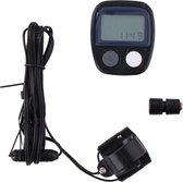 Dunlop Fietscomputer bedraad - Kilometerteller - Snelheidsmeter Fiets - 14 Functies - Waterproof