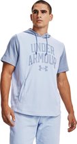 Under Armour Rival Terry CLRBLK SS HD-BLU - Maat LG