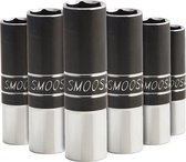 Smoos® Losse dop 14 mm extra lang met 1/4 opname - 6 stuks