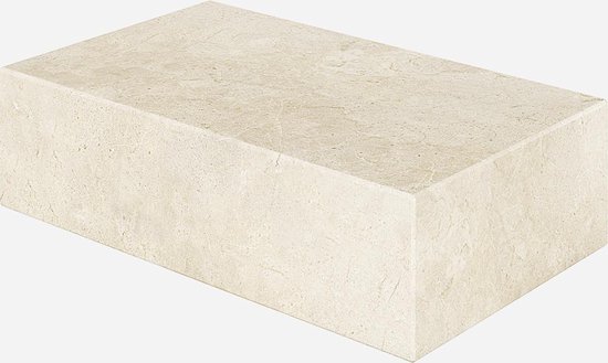 Table basse Bloc de marbre - Crema Marfil Beige - 100 x 60 x 27 | bol