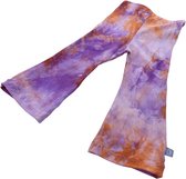 tinymoon Pantalon Filles Tie Dye – modèle évasé – Lilas / Oranje – Taille 110/116