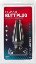 Classic Buttplug Smooth - Medium - Zwart