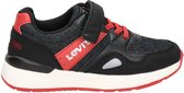 Levi's Boston jongens sneaker - Zwart rood - Maat 38