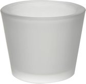 J-Line T-Lh Silke Glas Opal Wit 8X6cm