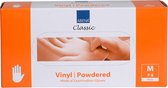 Vinyl Handschoenen Wit Gepoederd Maat M 100 Stuks