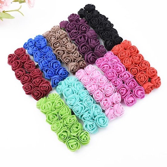 Gary - 3cm 500 Pièces Mini Têtes De Fleurs De Rose En Mousse PE Artificielle Pour Décoration De