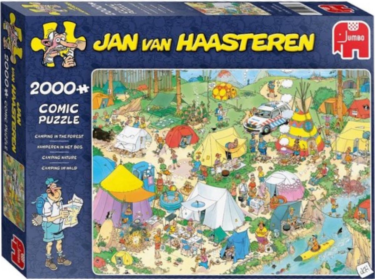 Jan van Haasteren Kamperen in het Bos puzzel - 2000 stukjes