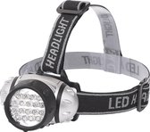 LED Hoofdlamp - Igia Heady - Waterdicht - 35 Meter - Kantelbaar - 18 LED's - 1.1W - Zilver | Vervangt 9W