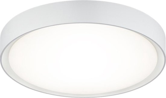 LED Plafondlamp - Badkamerlamp - Torna Clirno - 18W - Warm Wit 3000K - Spatwaterdicht IP44 - Opbouw Rond - Mat Wit - Kunststof