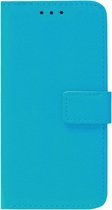 ADEL Kunstleren Book Case Pasjes Portemonnee Hoesje Geschikt voor Samsung Galaxy J7 (2015) - Blauw