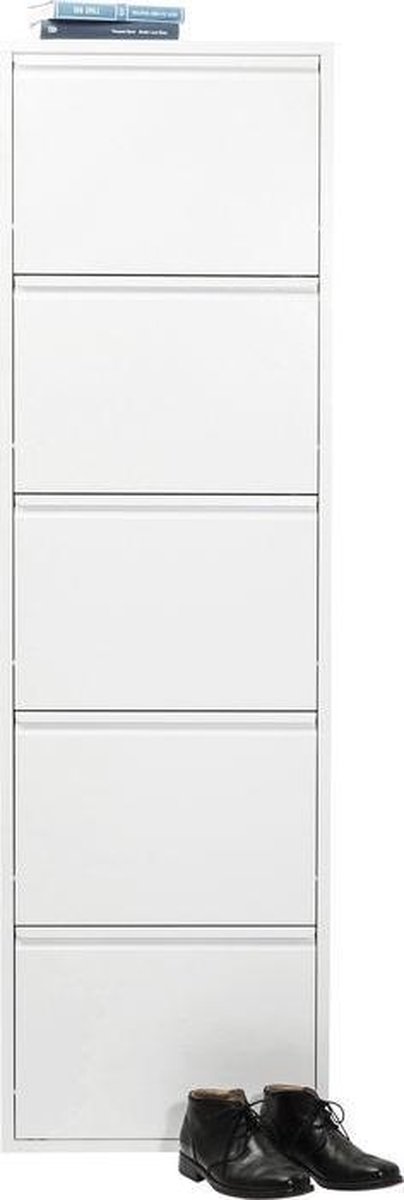 Schoenenkast Caruso wit 5 laden Kare Design