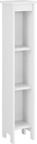 Armoire ouverte Bracke avec 3 compartiments Armoire colonne HKC 80x17x17 blanc