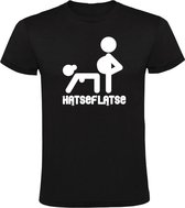 Hatseflatse Doggie Heren t-shirt |  Massa is kassa | hatseflatsen | Peter Gillis | Zwart
