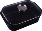 Keramische rechthoekige braadpan Jumbo met aromadeksel
