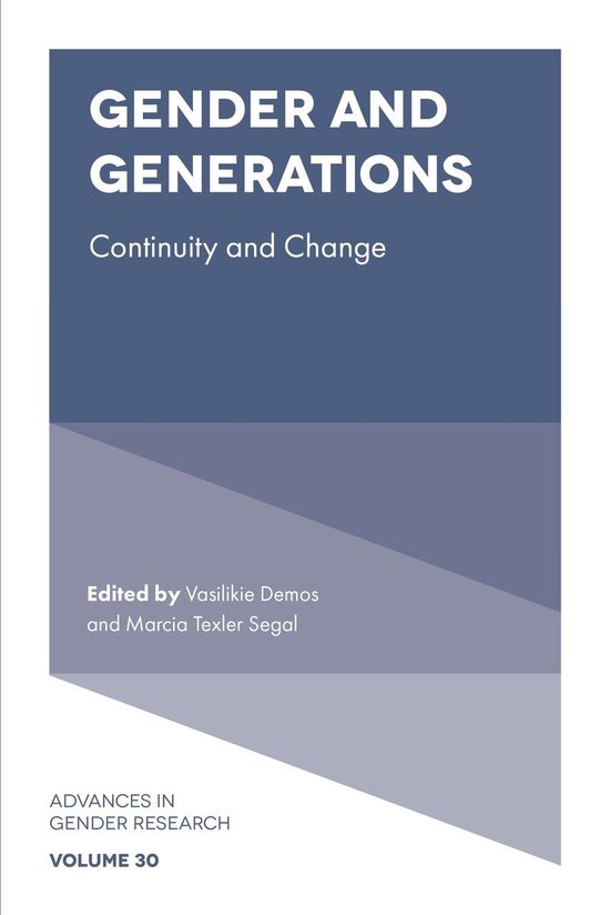Advances in Gender Research 30 - Gender and Generations - cover