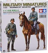 1:35 Tamiya 35053 German Figure Infantery mounted Horse w/2 Figures Plastic Modelbouwpakket