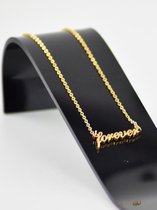 Ketting forever - goud