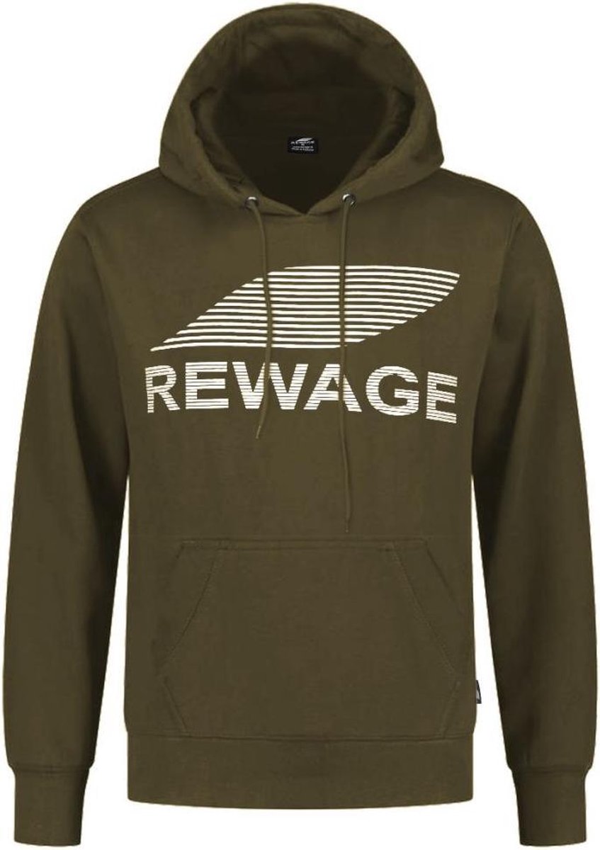 REWAGE Hoodie Premium Heavy Kwaliteit Olijfgroen