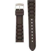 Morellato Horlogebandje - Morellato horlogeband Lena - Silicone - Bruin - bandbreedte 22.50 mm