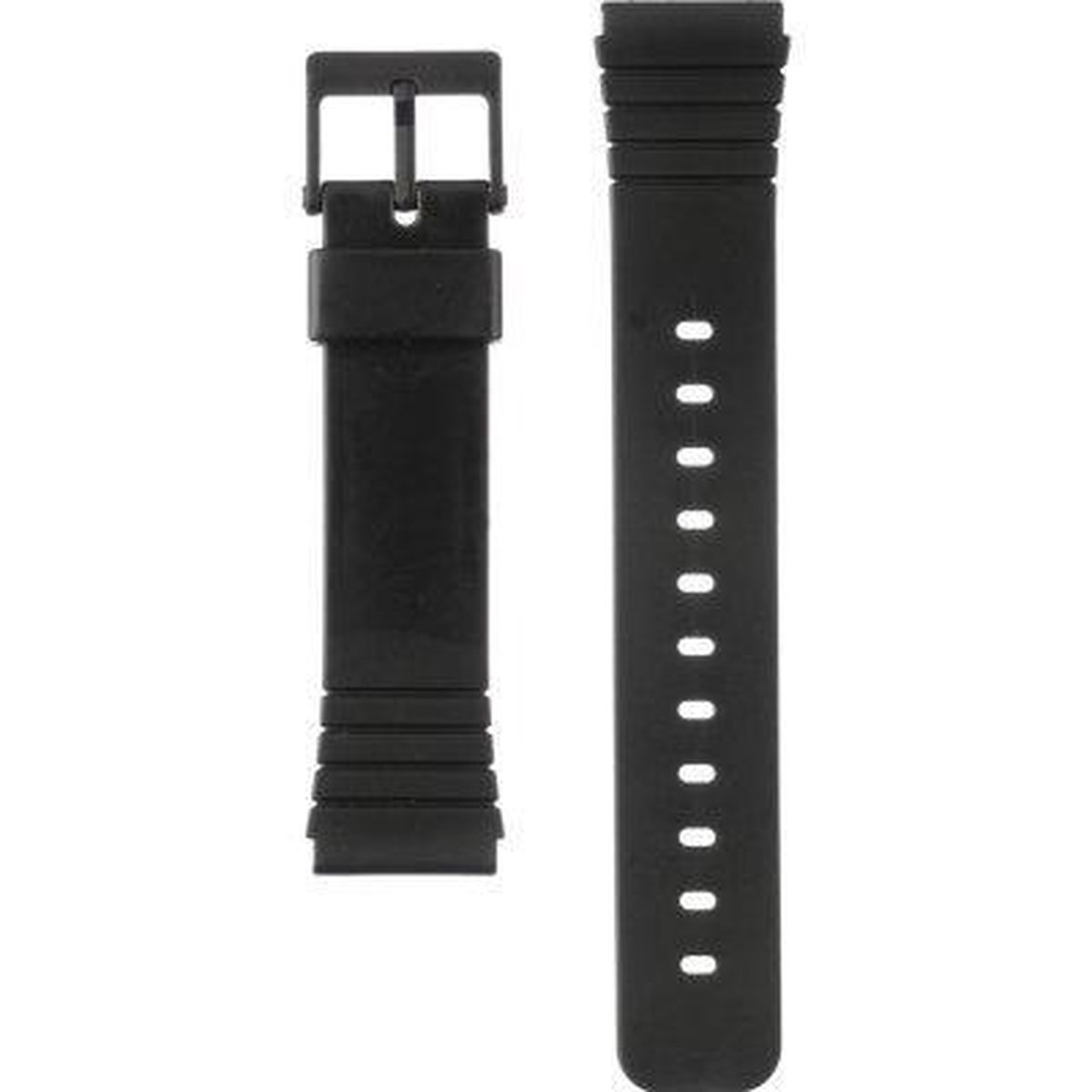 Morellato Horlogebandje - Morellato horlogeband U2876 Enterprise - Silicone - Zwart - bandbreedte 20.00 mm