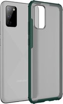 Samsung Galaxy A02s Armor Series Hoesje Mat Transparant Groen