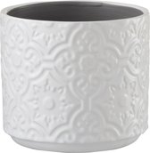 J-line Bloempot Oosters Keramiek Wit Small