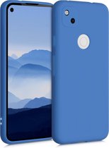 kwmobile telefoonhoesje voor Google Pixel 4a - Hoesje voor smartphone - Back cover in jeansblauw
