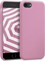 kwmobile telefoonhoesje voor Apple iPhone SE (2022) / SE (2020) / 8 / 7 - Hoesje met siliconen coating - Smartphone case in Mulberry