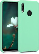 kwmobile telefoonhoesje voor Huawei P Smart (2019) - Hoesje met siliconen coating - Smartphone case in pepermuntgroen