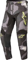 Alpinestars Youth Racer Tactical Gray Camo Yellow Fluo Motorcycle Pants 26