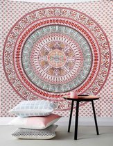 Myroundie - roundie - vierkant strandlaken XL – yoga kleed- speelkleed - picknickkleed -100% katoen – Q1