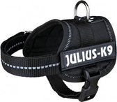 Julius k9 power-harnas / tuig voor labels zwart - baby 1/30-40 cm - 1 stuks