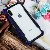 Blade Acrylic + TPU schokbestendig beschermhoes voor iPhone XS Max (zwart blauw)