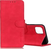 Voor Galaxy S10 Lite / A91 KHAZNEH retro textuur PU + TPU horizontale flip lederen tas met houder & kaartsleuven & portemonnee (rood)