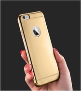 Flexibele Matte Goudkleurige Soft Case geschikt voor de iPhone 5 - iPhone 5S- iPhone SE, mooi siliconen bling bling hoesje