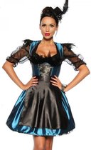 Atixo Kostuum jurk -XL- Dirndl Oktoberfest Turquoise/Zwart