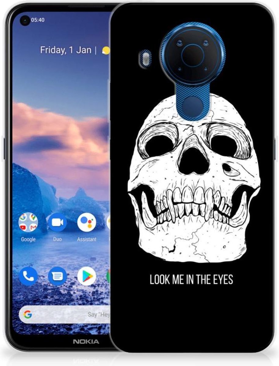 TPU Hoesje voor Silicone Back Case Nokia 5.4 Skull Eyes