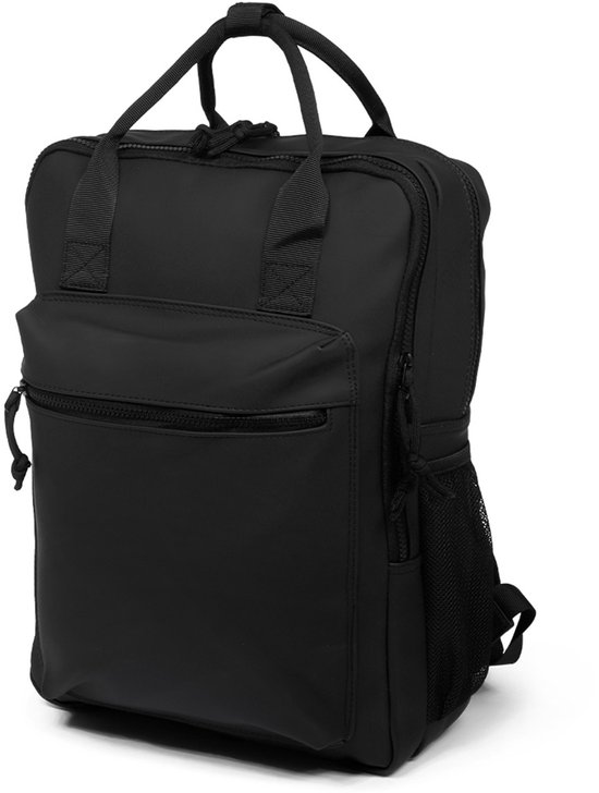 Norlander Rugzak - Rugtas - Laptopvak - Organizer - Gerecycled PU - Zwart - 30 Liter