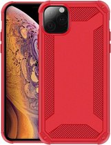 Voor iPhone 11 Pro schokbestendig Frosted TPU volledige dekking beschermhoes (rood)