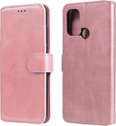 Voor OPPO A53 / A53S / A32 klassieke kalfsstructuur PU + TPU horizontale flip lederen tas, met houder & kaartsleuven en portemonnee (roségoud)