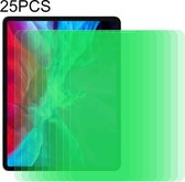 Voor iPad Pro 12.9 inch (2020) 25 STKS 9 H 2.5D Oogbescherming Groen Licht Explosieveilige Gehard Glas Film