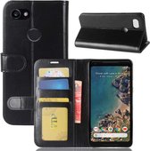 Voor Google Pixel 2 XL Crazy Horse Texture Horizontale Flip Leren Case met Houder & Kaartsleuven & Portemonnee & Fotolijst (Zwart)