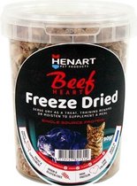 Henart freeze dried beef heart - 90 gr - 1 stuks