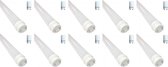 LED TL Buis T8 met Starter 10 Pack - 120cm 16W - Helder/Koud Wit 6400K