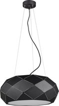 LED Hanglamp - Hangverlichting - Iona Zanda - E27 Fitting - 3-lichts - Rond - Mat Zwart - Aluminium