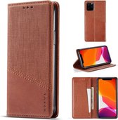 Voor iPhone 11 Pro MUXMA MX109 horizontale flip lederen tas met houder en kaartsleuf en portemonnee (bruin)